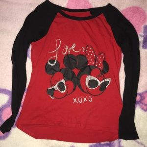 Minnie And Mickey Mouse Disney Baseball Tee